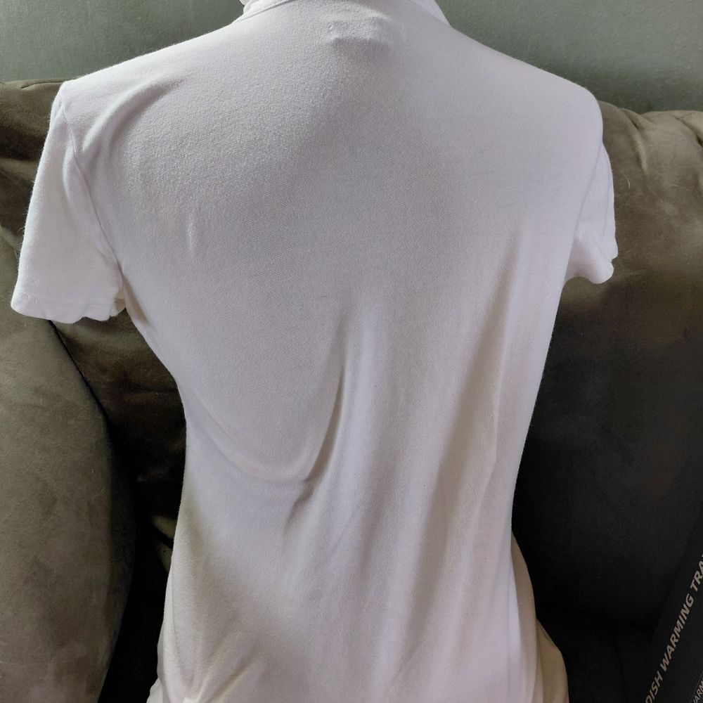 Charter Club White Ruffled Button-Down Shirt - Picture 3 of 4
